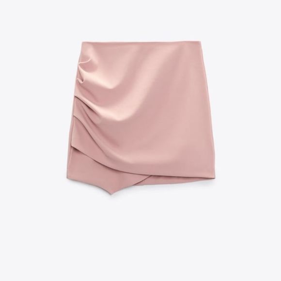 ZARA PALE PINK CROP TOP & SKIRT (sold as a set) LARGE 3067/132/030/18 - Picture 14 of 15